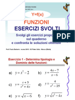 Funzioni Esercizi