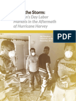 After The Storm: Houston's Day Labor Markets in The Aftermath of Hurricane Harvey