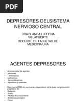 Depresores Delsistema Nervioso Central - Dra Llerena