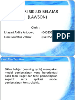 IPA Regular - Kelompok 1 - Siklus Belajar Lawson