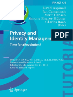 Privacy and Identity Management