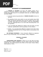 Affidavit of Guardianship - Hilario (Maternal Grandmother)