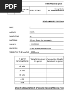 Sieve Analysis For 20 MM