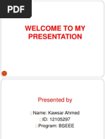 Welcome To My Presentation