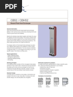 CB52 / CBH52: Brazed Plate Heat Exchanger