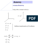 Relativity: The Principle of Newtonian Relativity