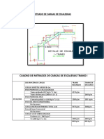 Metrado de Escaleras Cargas
