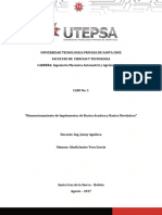 Caso No. 1 Dimensionamiento de Implementos