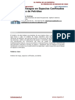 Analisis de Riesgos en Espacios Confinados en Refinerias de Petroleo