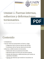 Unidad 3 Fuerzas Internas, Esfuerzos y Deformaciones Torsionantes