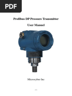 Profibus DP Pressure Transmitter User Manual 20121112 PDF