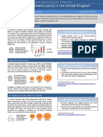 Health Policy in United Kingdom July 2016