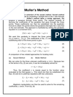 Muller's Method & Graeffe's Root Squaring Method