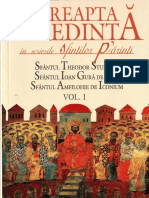 Dreapta Credinta in Scrierile Sfintilor Parinti Vol1 PDF