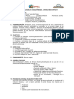 Plan de Trabajo de Las Elecciones Del Concejo Escolar 2017