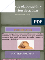 Proceso de Elaboración de Azúcar - Procesos