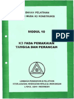 Modul 10 - K3 Pemakaian Tangga Dan Perancah PDF