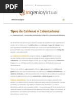 Tipos de Calderas y Calentadores