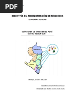 Cluster de Mypes-Macro Región Sur