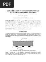 Rehabilitation of Concrete Structures With CFRP Strips Glued Into Slits