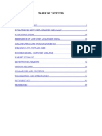 Analysis of Low Cost Airlines