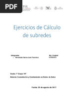 Ejercicios de Cálculo de Subredes