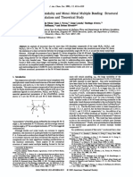 Pyramidality and Metal-Metal Multiple Bonding: Structural Correlations and Theoretical Study