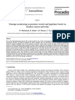 Damage Monitoring in Pressure Vessels and Pipelines Based On Wireless Sensor Networks