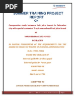 Comparative Study Between Fruit Juice Brand With Special Context of Tropicana and Real in Dehradun City by Mohd. Ashad Lovely Professional University