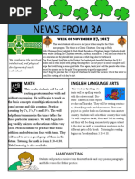 3a Newsletter Week of November 27 2017