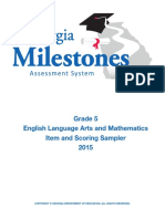 Eog Grade 5 Item and Scoring Sampler