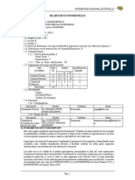 Silabo Del Curso Econometria II