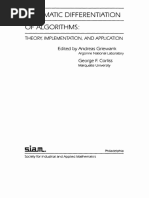 Automatic Differentiation of Algorithms - Theory, Implementation, and Application