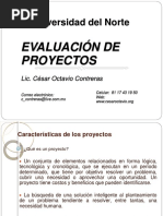 Universidad Del Norte: Evaluación de Proyectos