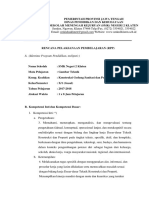 RPP Gamtek Kikd 3.2 Menerapkan Prosedur Penggunaan Peralatan Menggambar Teknik.