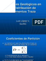 Controles Geológicos en La Distribución de Elementos Trazas