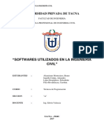 Softwares Utilizados en La Ingenieria Civil