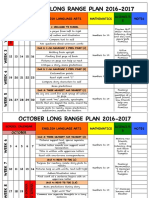 Kindergarten Long Range Plan 2016-17