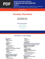 Anxiety Disorders: Textbook of Psychiatry