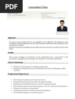 Curriculum Vitae: Arun R Nair