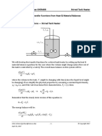 Colorado School of Mines CHEN403 Stirred Tank Heater Developing Transfer Functions From Heat & Material Balances