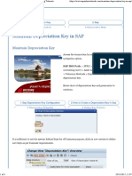 Maintain Depreciation Key - Asset SAP
