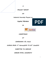 Capital Markets: A Project Report ON Industrial Internship Program On