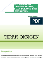 Terapi Oksigen, Postural Drainage, Vibrasi Dan