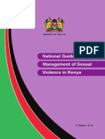 Kenya Natl Guidelines On MGMT of Sexual Violence 3rd Edition 2014