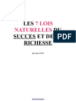 Les 7 Lois Naturelles Du Succes Et de La Richesse