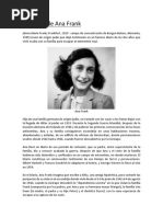 Biografía de Ana Frank