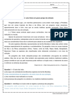 Interpretacao de Texto Pangolim Uma Fofura em Grave Perigo de Extincao 7º Ano Respostas