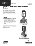 Fisherr 1010 Electric Actuator Mounting System: Features