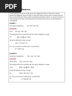 Factorizing by Grouping